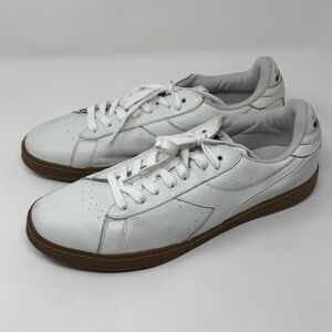 Diadora Mens Game Low Leather White Casual Shoes Sneakers Size 13